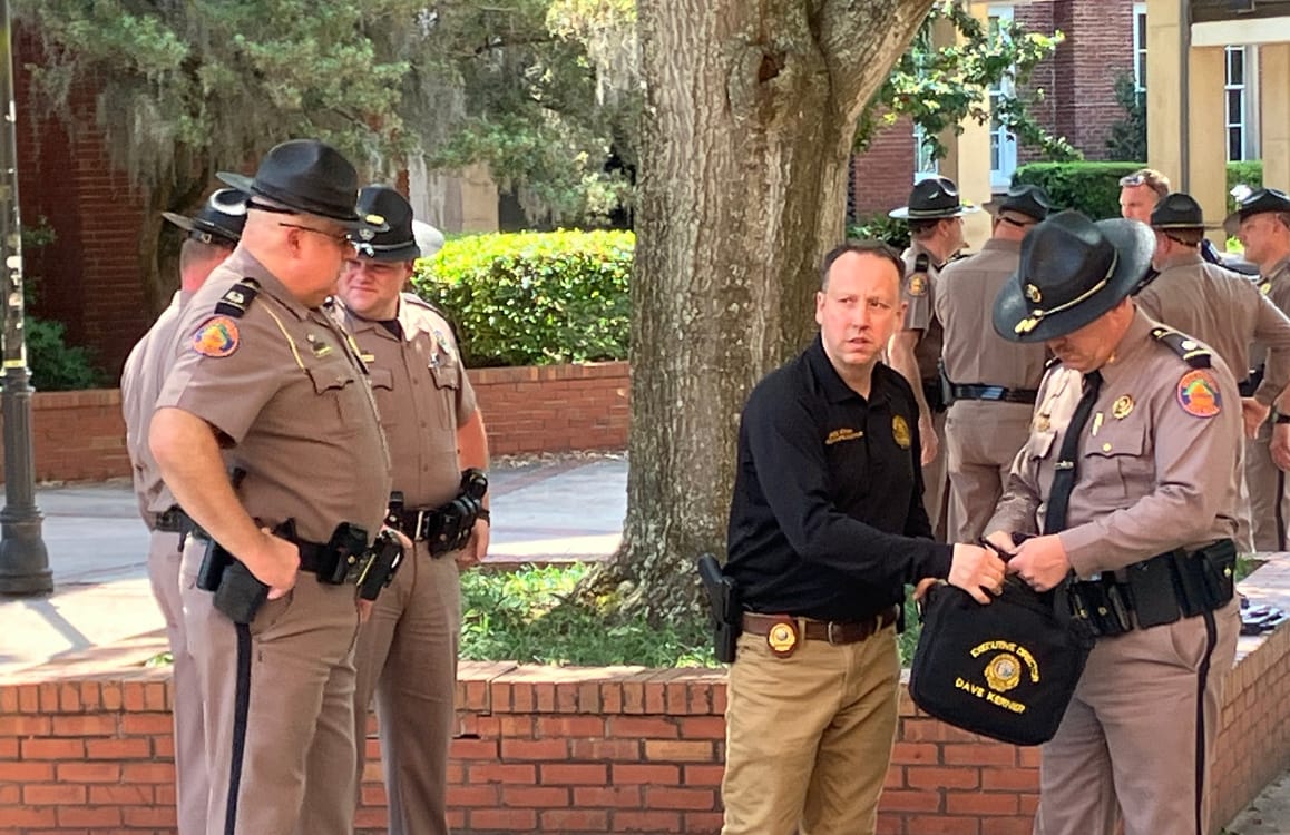 ”Fuck  DeSantis” Protesters Respond When Governor Speaks at UF; Political Plays Take Hold Amidst Upcoming Elections