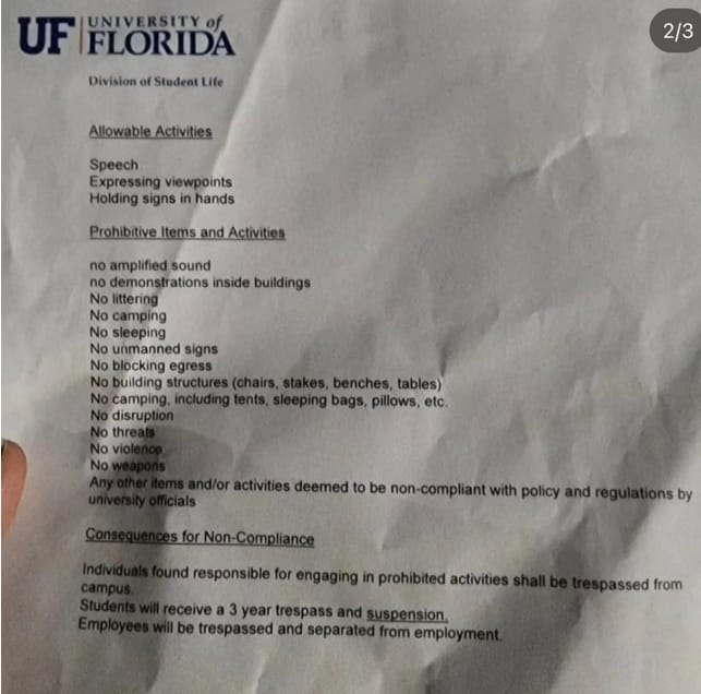 ”Fuck  DeSantis” Protesters Respond When Governor Speaks at UF; Political Plays Take Hold Amidst Upcoming Elections