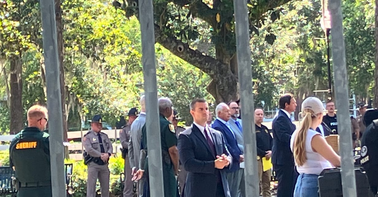”Fuck  DeSantis” Protesters Respond When Governor Speaks at UF; Political Plays Take Hold Amidst Upcoming Elections