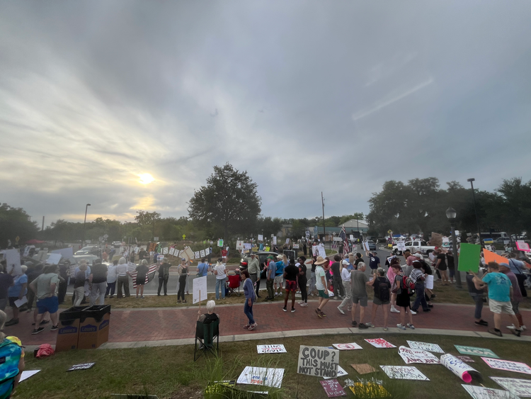 Gainesville Activists Protest at Depot Park for International Workers Day