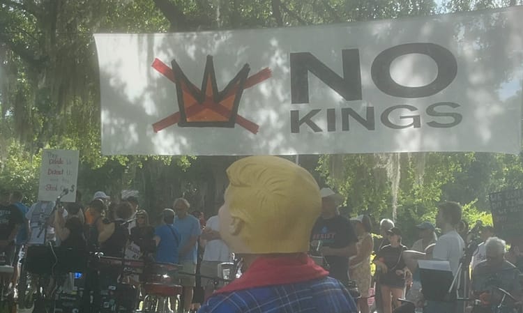 Community Leaders Speak on National, State and Local Issues at No Kings Protest