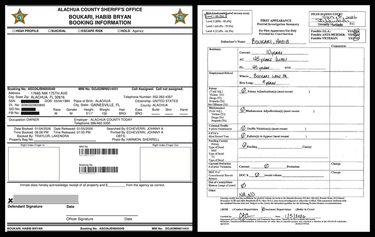 Boukari Busted for Drunk Driving