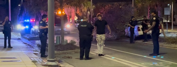 Intoxicated Man Arrested on Camera After Crashing Out in Gainesville