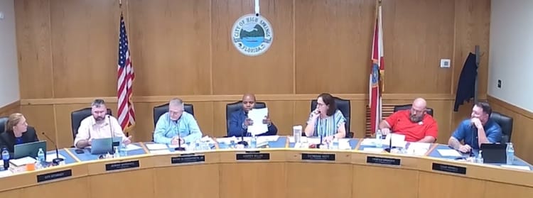 High Springs Officials Discuss Fire Cuts; Years Old Sewer Invoice Leads to Heated Discussion