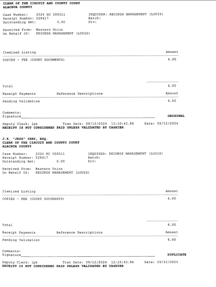 Searby’s Support Letters