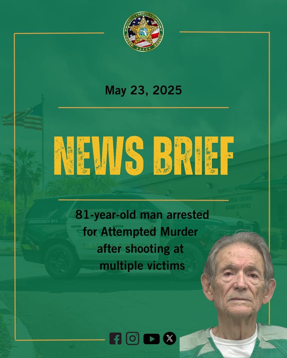 Press Release: ACSO Arrests Elderly Man for Shooting
