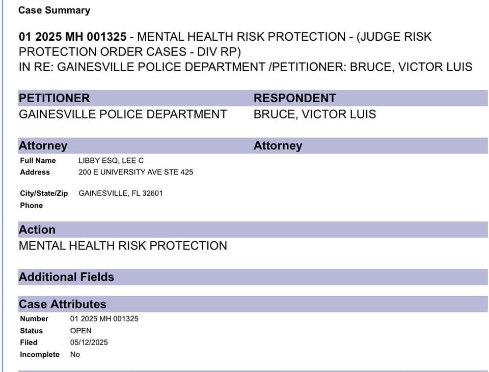Gainesville Police Department Files Risk Protection Order on Pastors’ Nephew