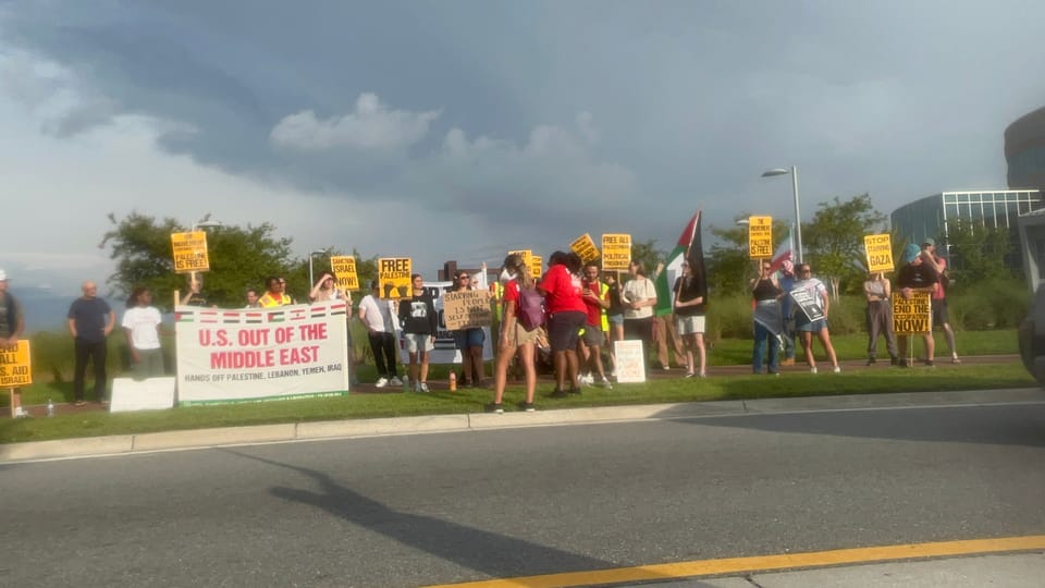 Gainesville Activists Protest Mass Starvation in Gaza at Depot Park